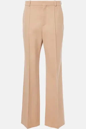 Chloé Chloé Pantalon droit à taille haute en laine
