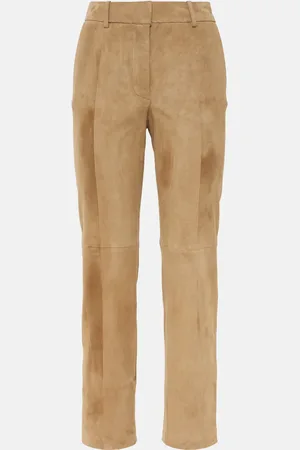 Joseph Pantalon droit Coleman raccourci en daim