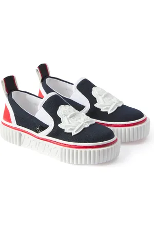 Christian Louboutin Slippers Pedrito Boat Crest en toile