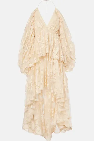 ZIMMERMANN Robe Illustration asymétrique en dentelle à fleurs