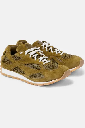 Bottega Veneta Baskets Orbit en résille et daim