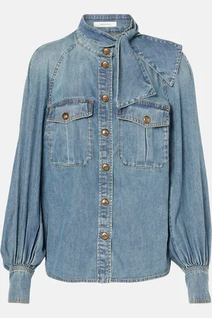 ZIMMERMANN Chemise Illustration Raglan en jean