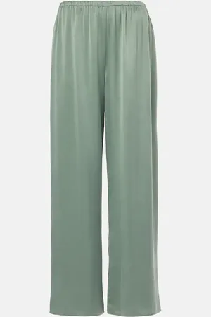 ASCENO Pantalon ample Austin en soie