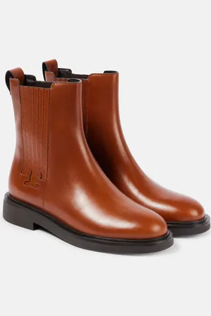 Tory Burch Bottines Chelsea T Monogram en cuir