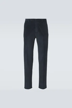 Loro Piana Pantalon droit en velours côtelé