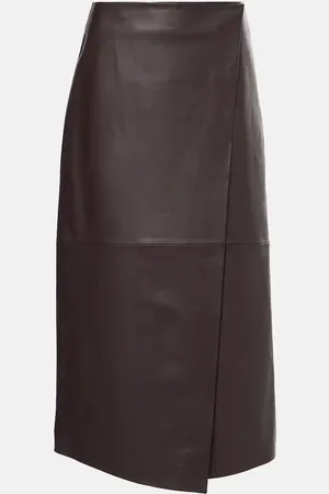 The Frankie Shop Jupe portefeuille Hedi en cuir