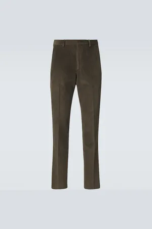 Loro Piana Pantalon droit en velours côtelé
