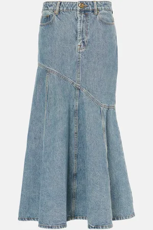 ZIMMERMANN Jupe midi Illustration en jean