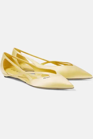 Prada Ballerines en satin à logo