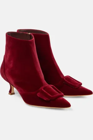 Manolo Blahnik Bottines Baylow en velours