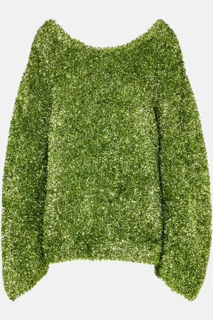 DRIES VAN NOTEN Pull oversize en lamé
