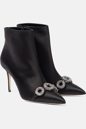 Manolo Blahnik Bottines Balvisa en satin à ornements