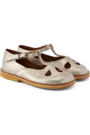 PèPè PèPè Ballerines en cuir métallisé
