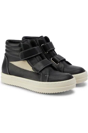 Rick Owens Baskets Straps Vintage en cuir