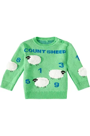 Stella McCartney Bébé – Pull Count Sheep en coton et laine