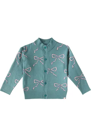 Tiny Cottons Cardigan Bow en coton et laine