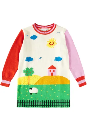 Stella McCartney Robe pull en coton et laine