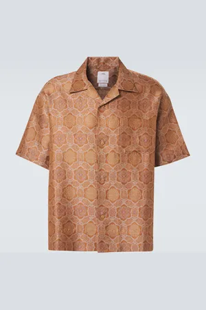 VISVIM Chemise en jacquard de soie et lin