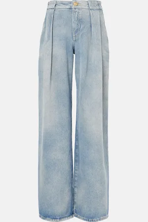 Balmain Jean ample à taille haute