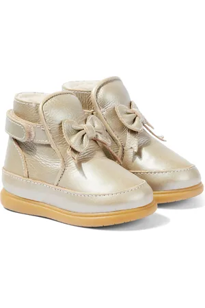 Donsje Bébé – Bottines Cemilla en cuir métallisé