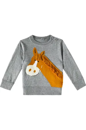 Stella McCartney Pull Horse en coton et laine