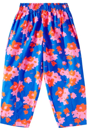 Tiny Cottons Pantalon ample en coton à fleurs