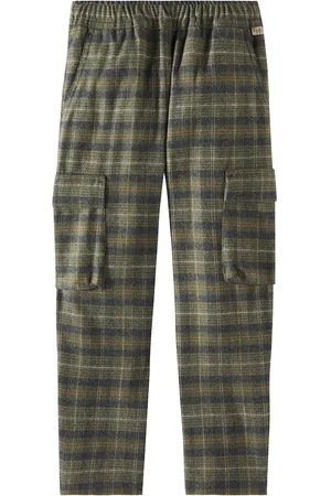 Il gufo Pantalon cargo à carreaux