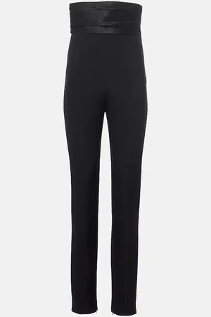 Khaite Pantalon slim Lenro à taille haute