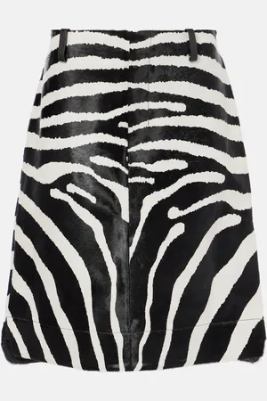Jacquemus Jupe midi Tozzi en cuir façon poulain