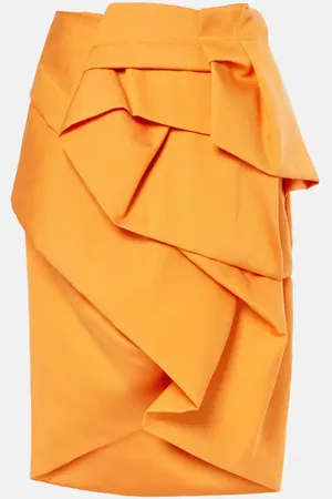 DRIES VAN NOTEN Jupe midi en satin