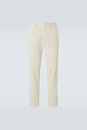 Loro Piana Pantalon droit Jarno en velours côtelé de coton