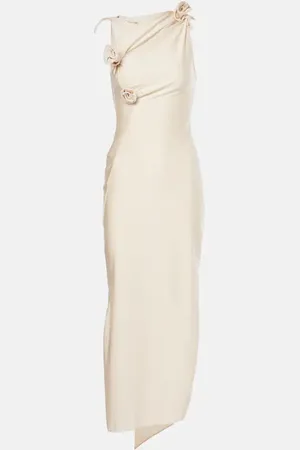 COPERNI Robe longue asymétrique à fleurs