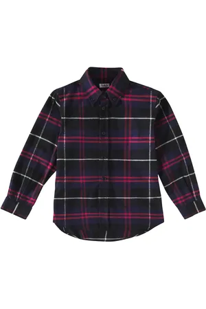 Il gufo Chemise en coton à carreaux