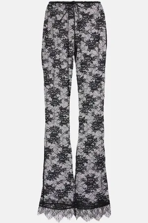 Oseree Oséree Pantalon ample en dentelle