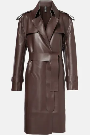 Norma Kamali Trench-coat en cuir synthétique