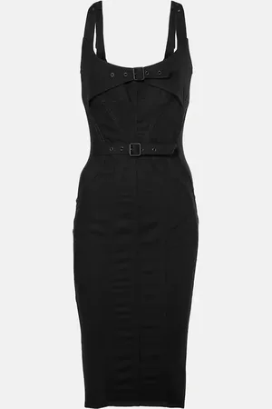 MUGLER Robe midi en jean