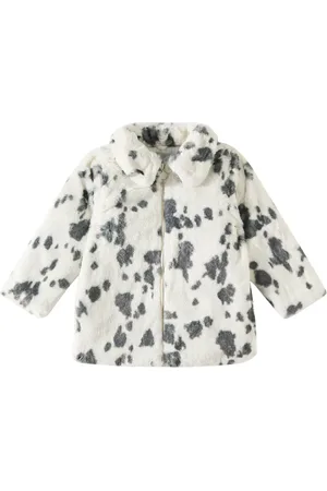 Stella McCartney Manteau imprimé en fourrure synthétique