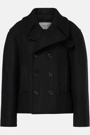 Saint Laurent Caban oversize en laine vierge