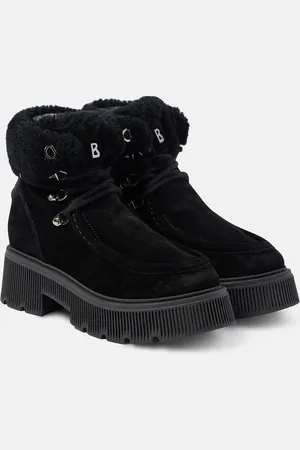 Bogner Bottines en cuir et shearling