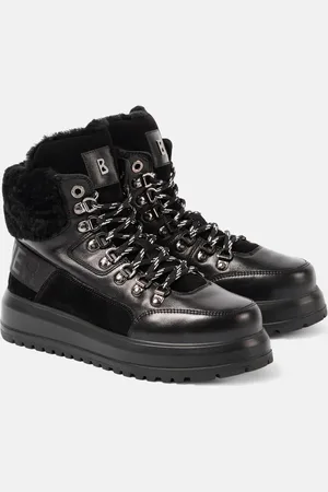 Bogner Bottines en cuir et shearling