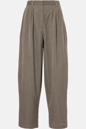CO Pantalon barrel en laine mélangée