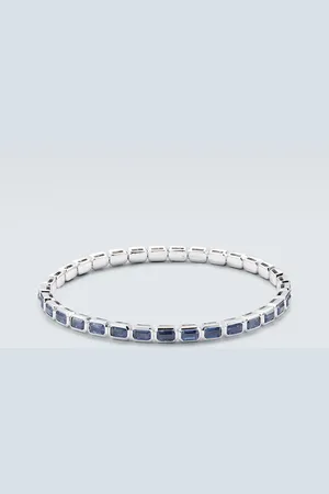 Shay Bracelet en or blanc 18 ct, saphirs et diamants