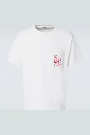 BODE T-shirt Hoop brodé en coton