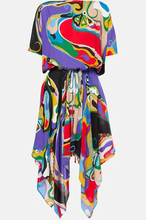 Puccini Robe asymétrique Orchidee
