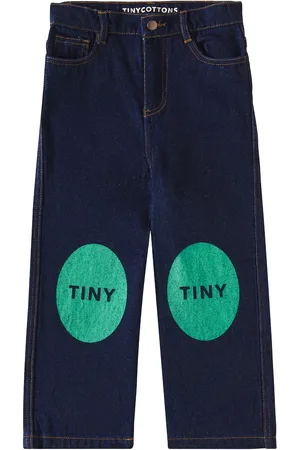 Tiny Cottons Jean droit à logo