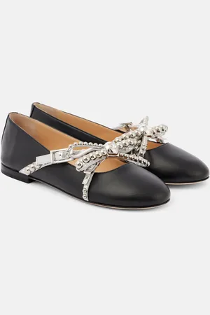 Mach & Mach Ballerines en cuir à ornements