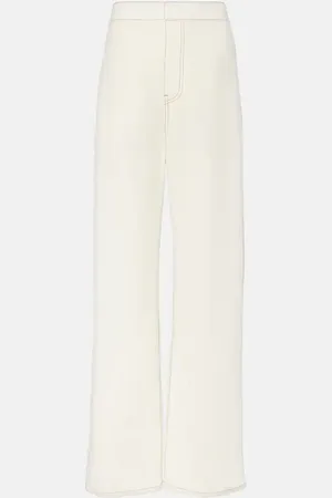 Alaïa Alaïa Pantalon ample en laine mélangée