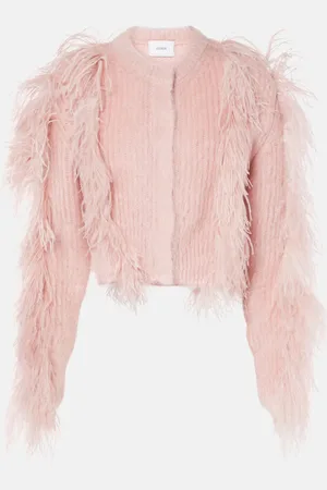 Erdem Cardigan en mohair mélangé à plumes