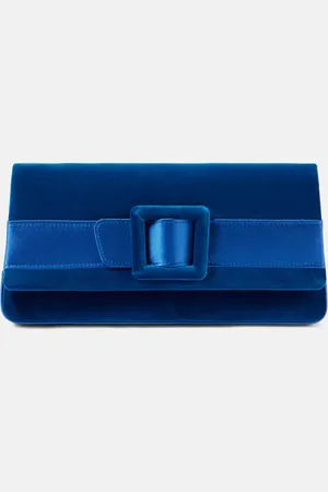 Manolo Blahnik Pochette Maygot en velours et satin