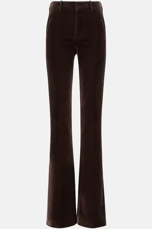 Loro Piana Pantalon droit Gaby en velours de coton